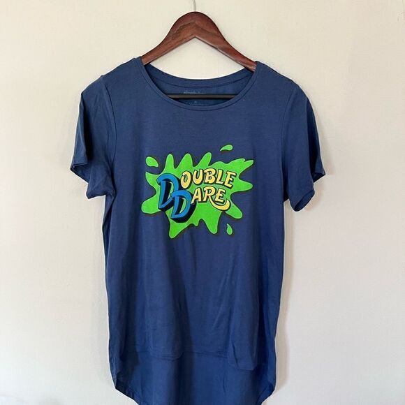 Nickelodeon blue double Dare women’s T-shirt - Picture 2 of 4